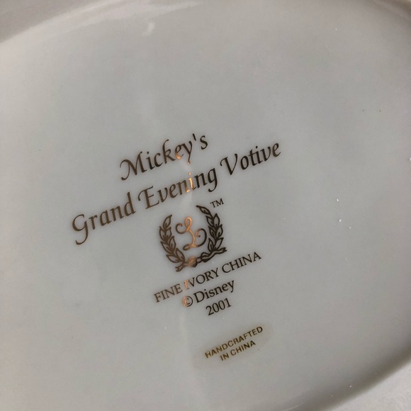 Lenox Mickey Mouse Grand Evening Porcelain figure votive new old stock - Picture 6 of 11